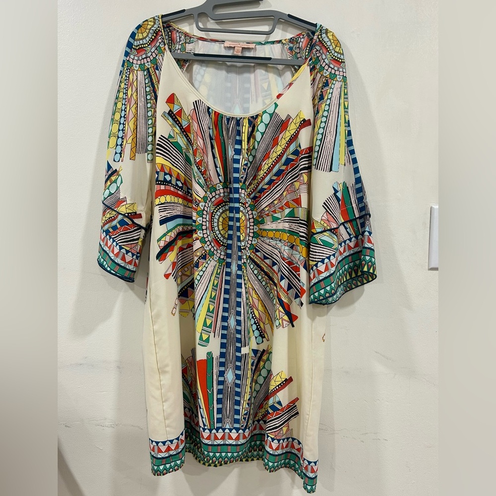 Gibson Latimer Boho Western cold shoulder dress size S - Picture 2 of 6